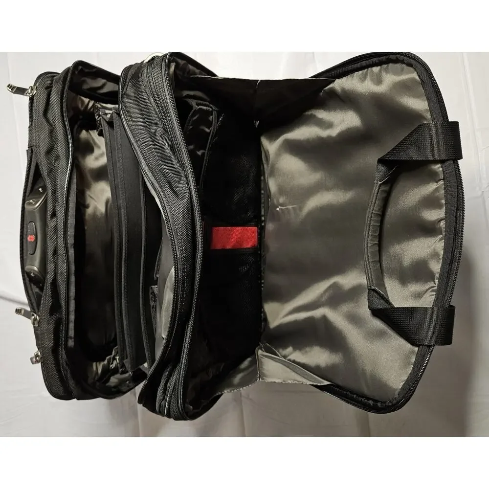 Victorinox Swiss Army Rolling Laptop Briefcase Wheeled Business Travel Bag Black
